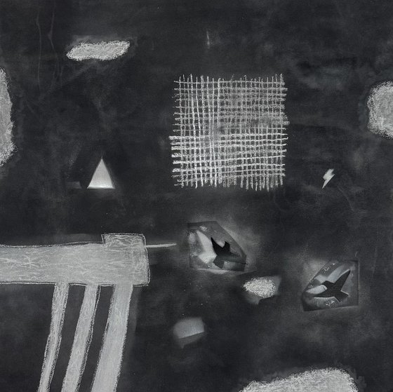 2 BLACK RESTLESS BIRDS A