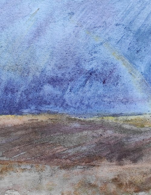 Rainbow - original watercolor, painting by Tetiana Borys