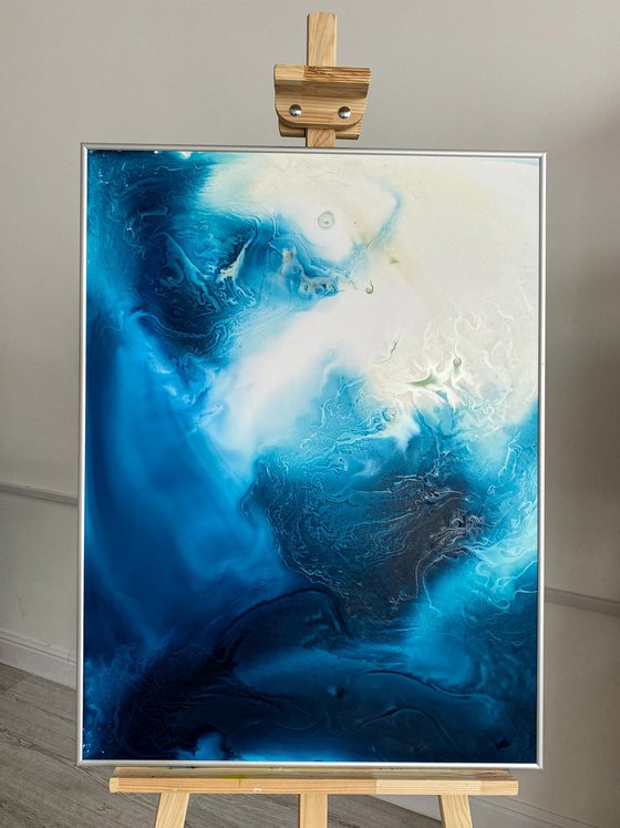 Abstract Ocean Fluid Art