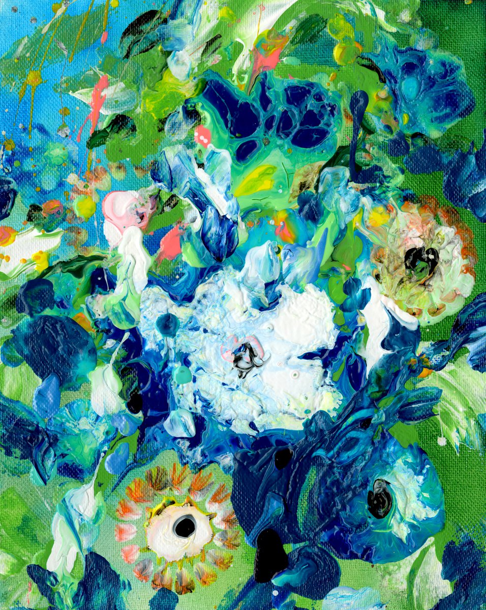 Floral Delight 3 - Floral Painting by Kathy Morton Stanion by Kathy Morton Stanion