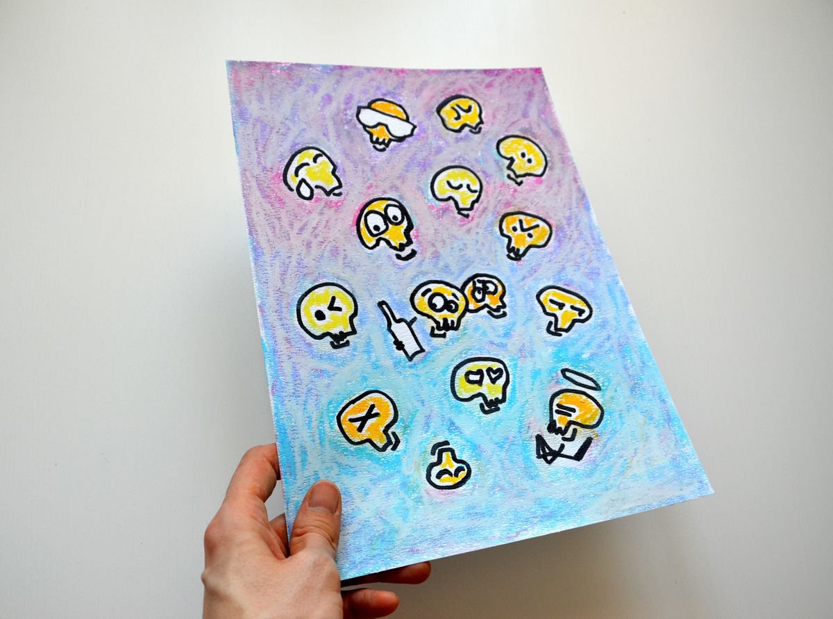 Skull Emoji by Anna Aboskalova