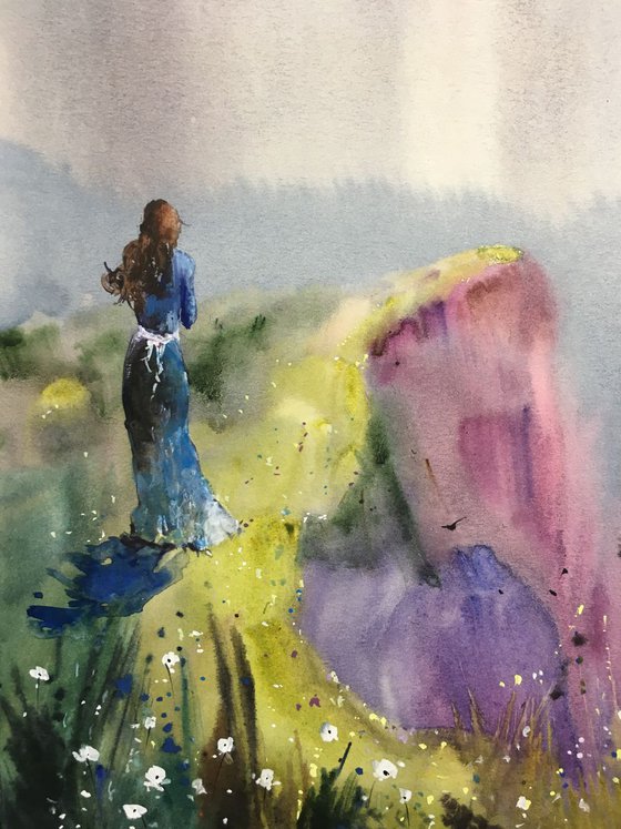 Watercolor "Meditation”