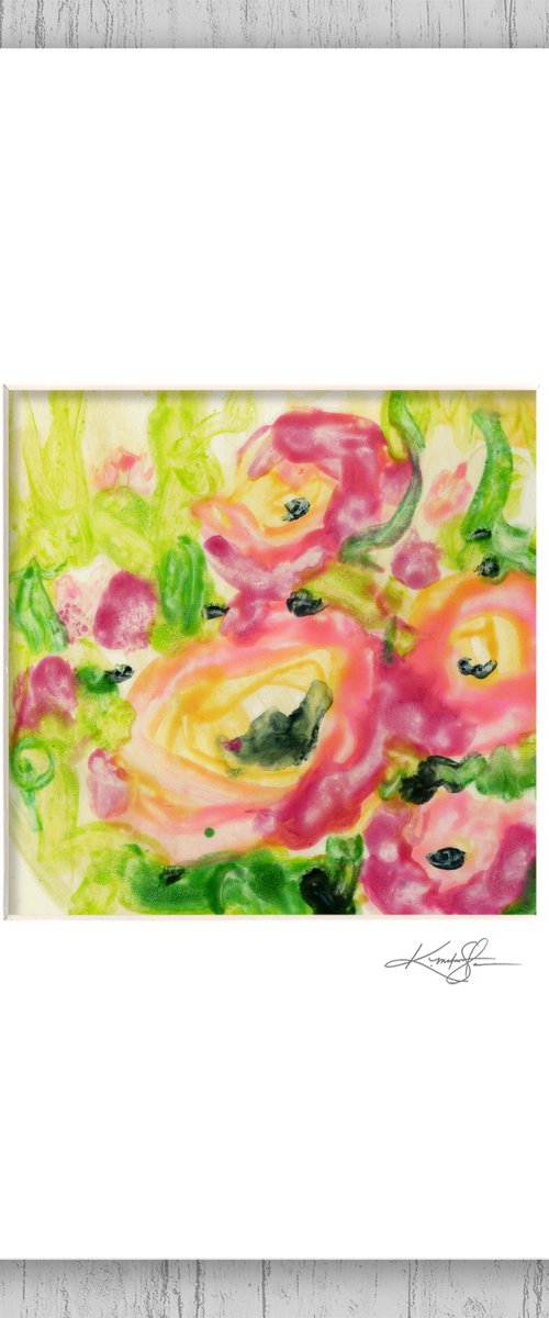 Encaustic Floral 1 by Kathy Morton Stanion