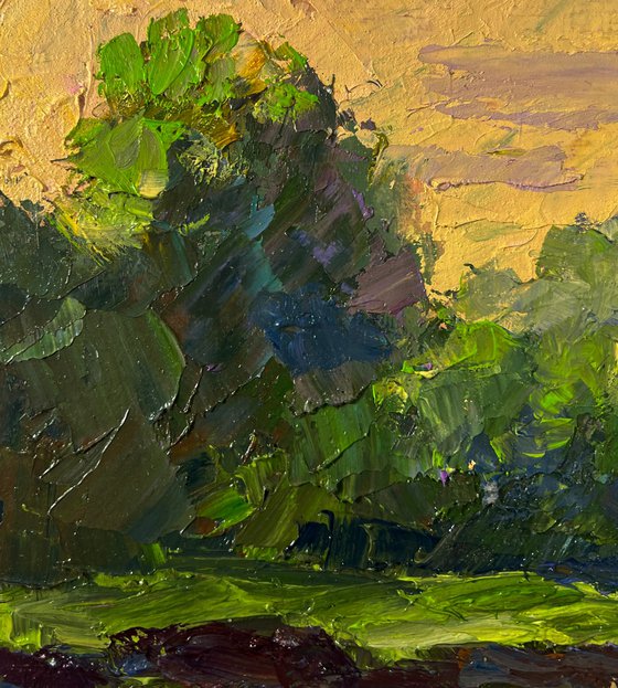 Spring Sunset over the River