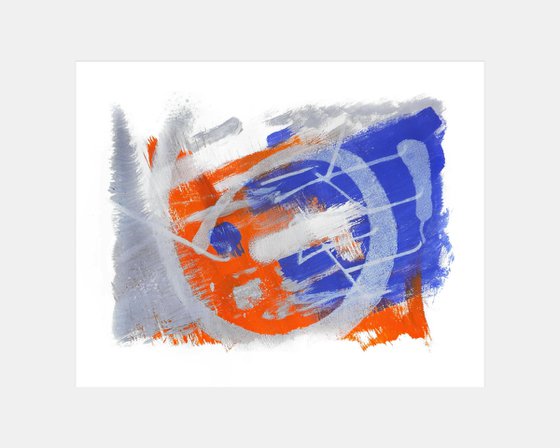 Orange and blue abstraction 4