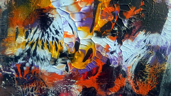 Stunning framed autumun colors ghostlly enigmatic still life by O KLOSKA