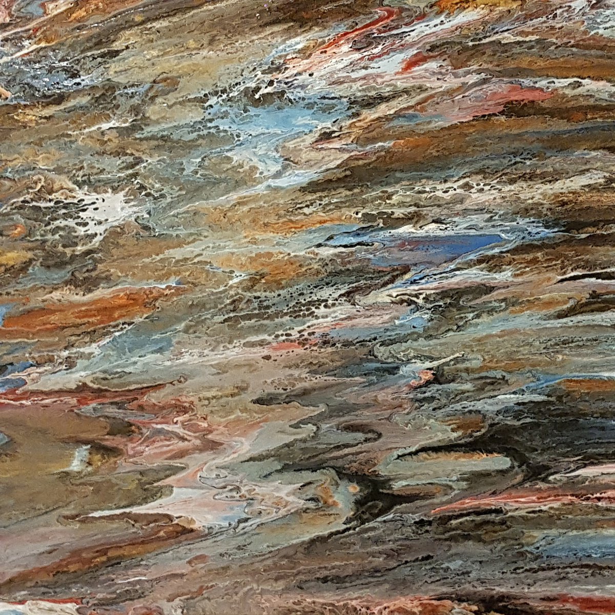 Abstract Painting By Alexandra Romano, 20 X 20, Ellie