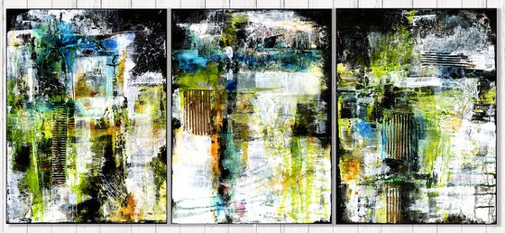 Essence of Time - Triptych - 3 paintings