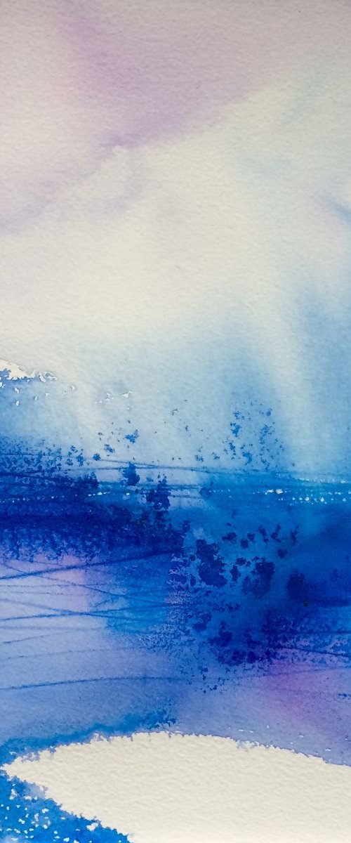 Winter Cold - Abstract Seascape by Gesa Reuter