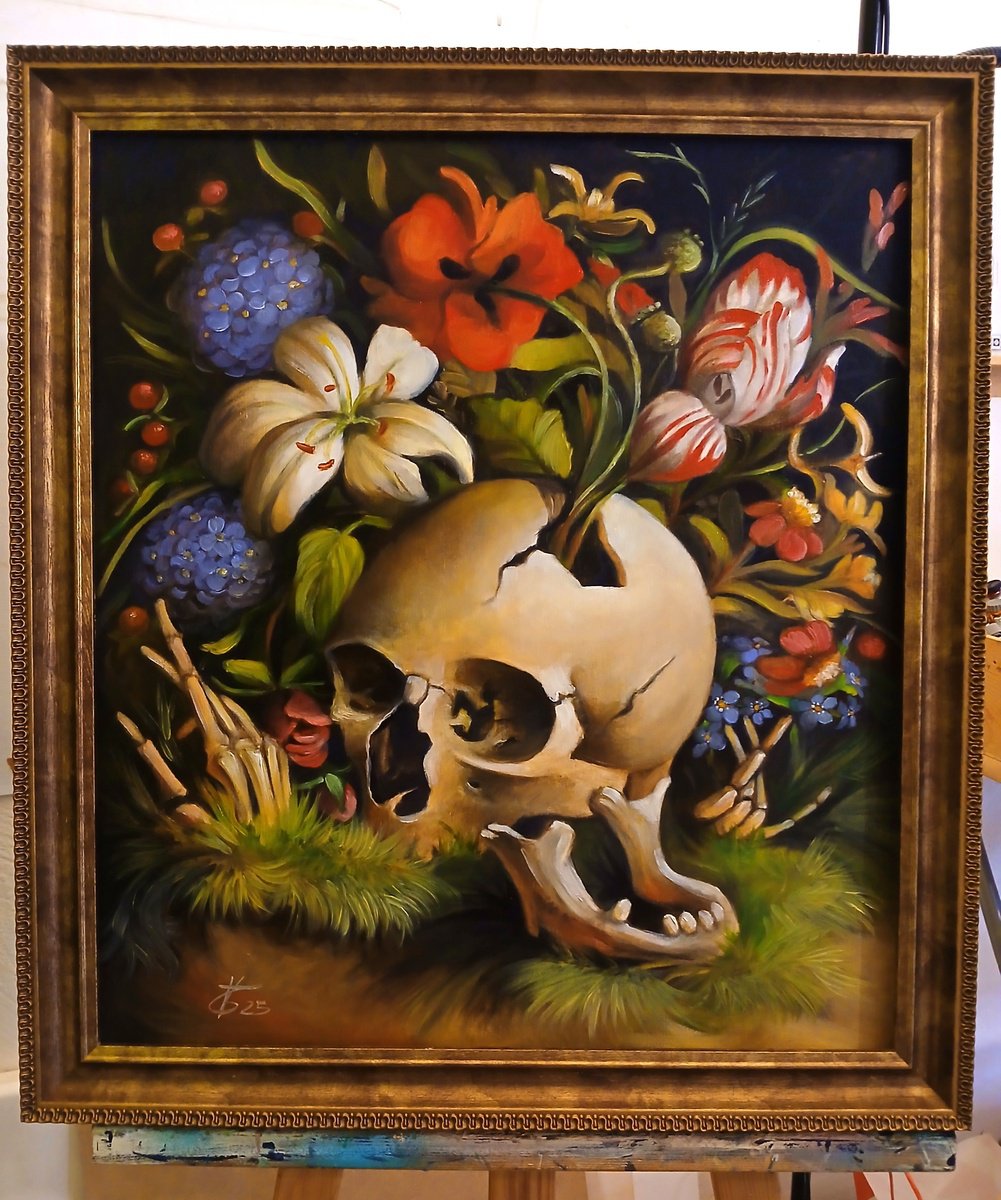 Surrealistic Still Life Oil Painting By Valentina Toma