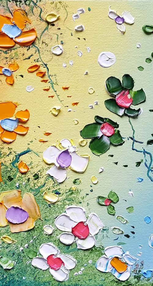 "Rainbow Meadow Flowers in Love" by Phil Broad
