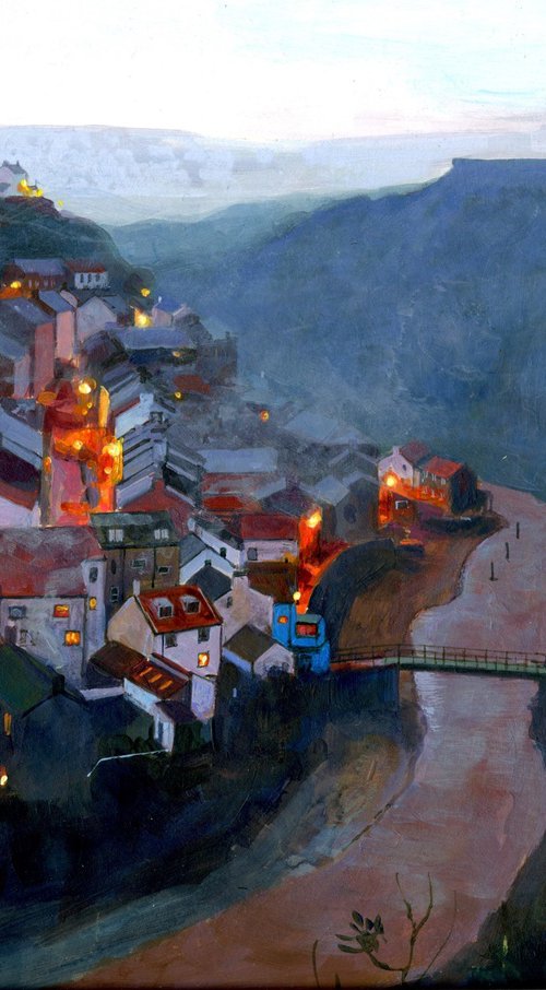 Staithes Dusk. by James McGairy