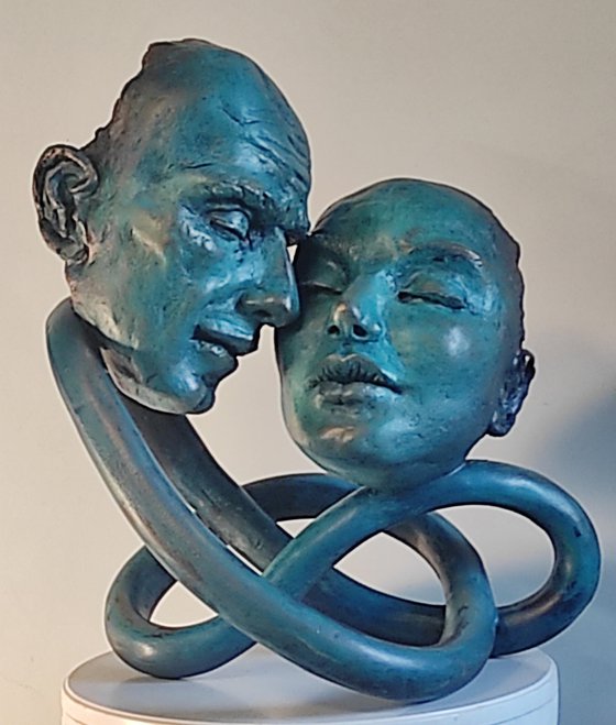 "Endless Love" unique mixedmedia sculpture