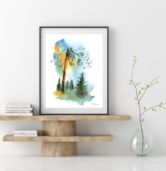 Coniferous forest - Diptych