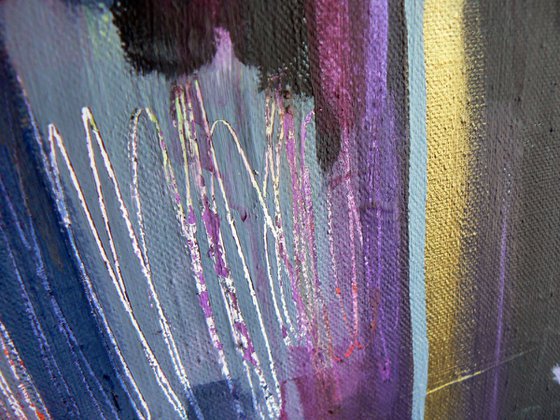 Jacob's ladder (large colourful contemporary figurative religious narrative painting)
