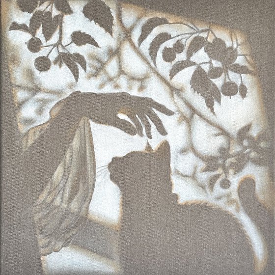 Soft Summer Encounters - Beige Cat Shadow