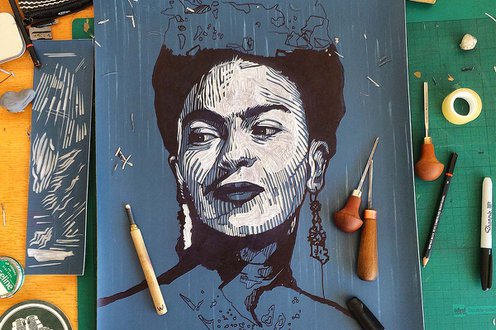 Cover image for Who is Frida Kahlo? A visual language of pain, colour and Mexican magic collection