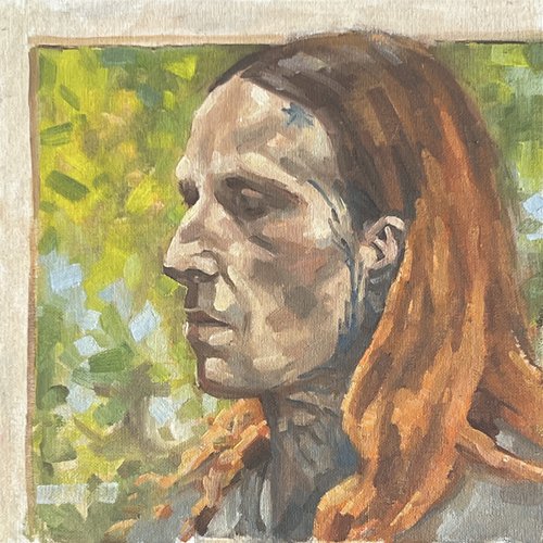 Portrait of a man by Louise Gillard