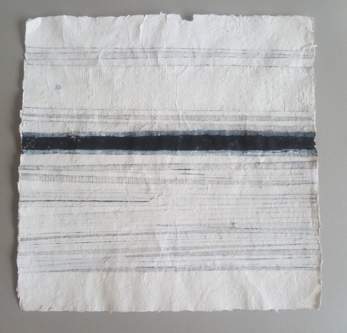 Geometric Abstract Painting By Anna Jannack, 12 X 12, Lines V, Original Artwork