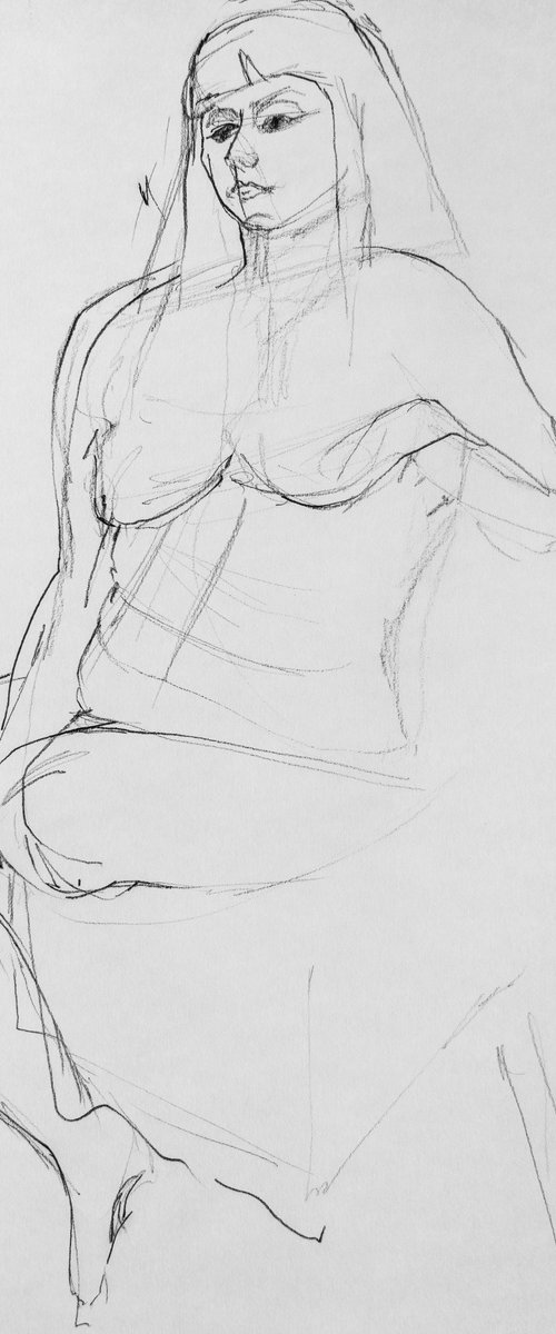 Study 06; Figure Drawing by Elizabeth Anne Fox
