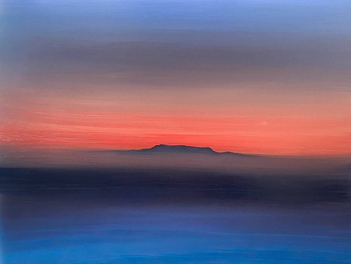 Table Mountain I | Mountain Landscape By Cat Goward, 40 X 30, Artwork For Sale On Artfinder
