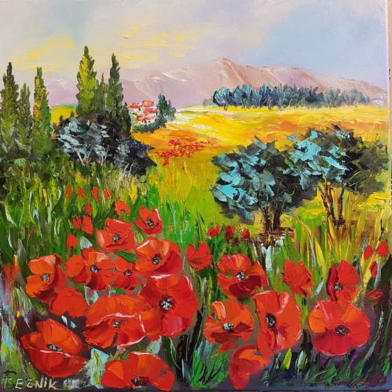 Anemones field 50*50cm