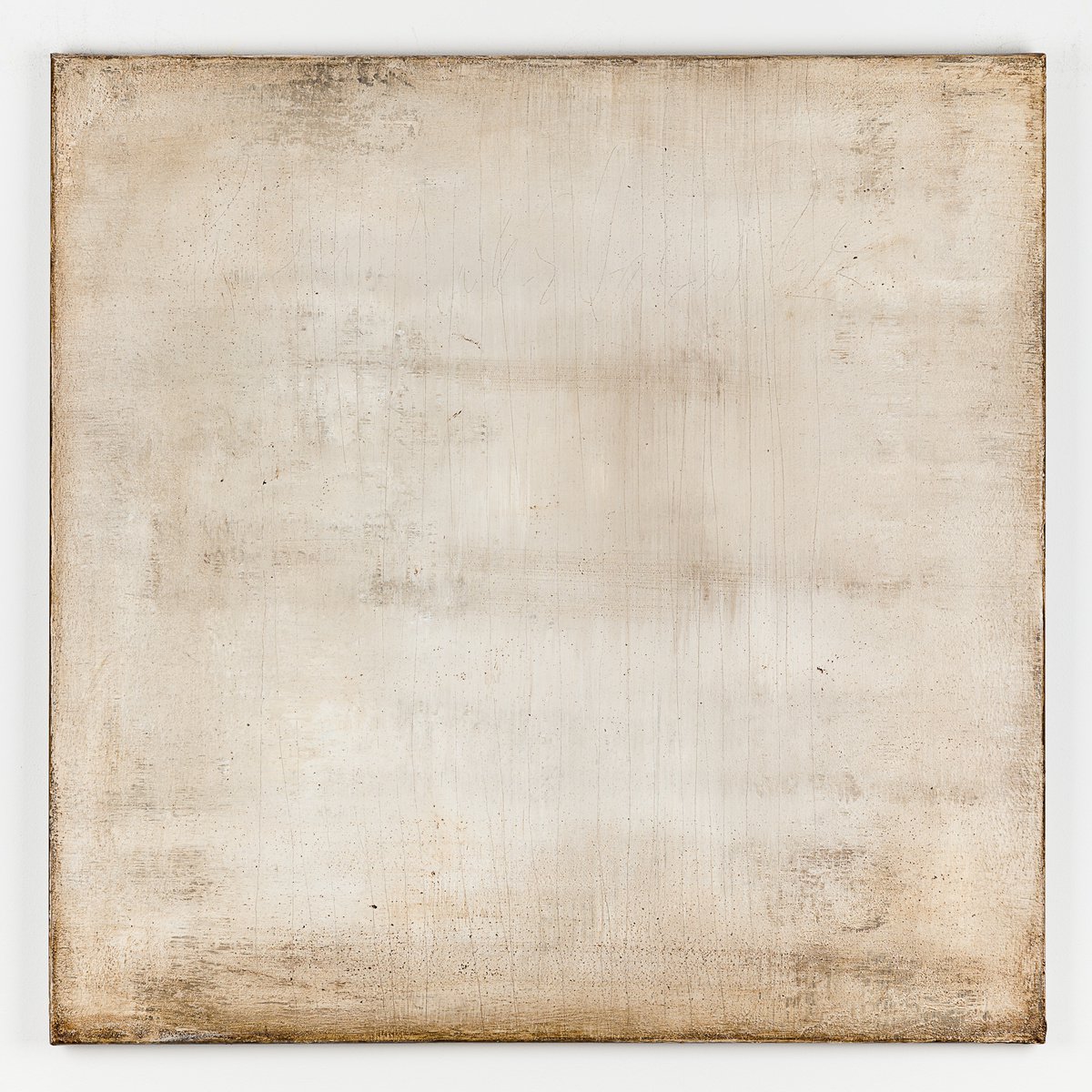 Abstract Acrylic Painting By Radek Smach, 33 X 33", Brown Cr326, Original Artwork