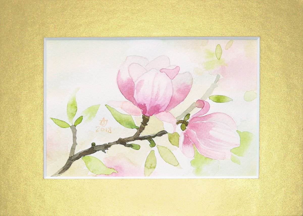 Magnolia in bloom * free shipping * by Jolanta Czarnecka