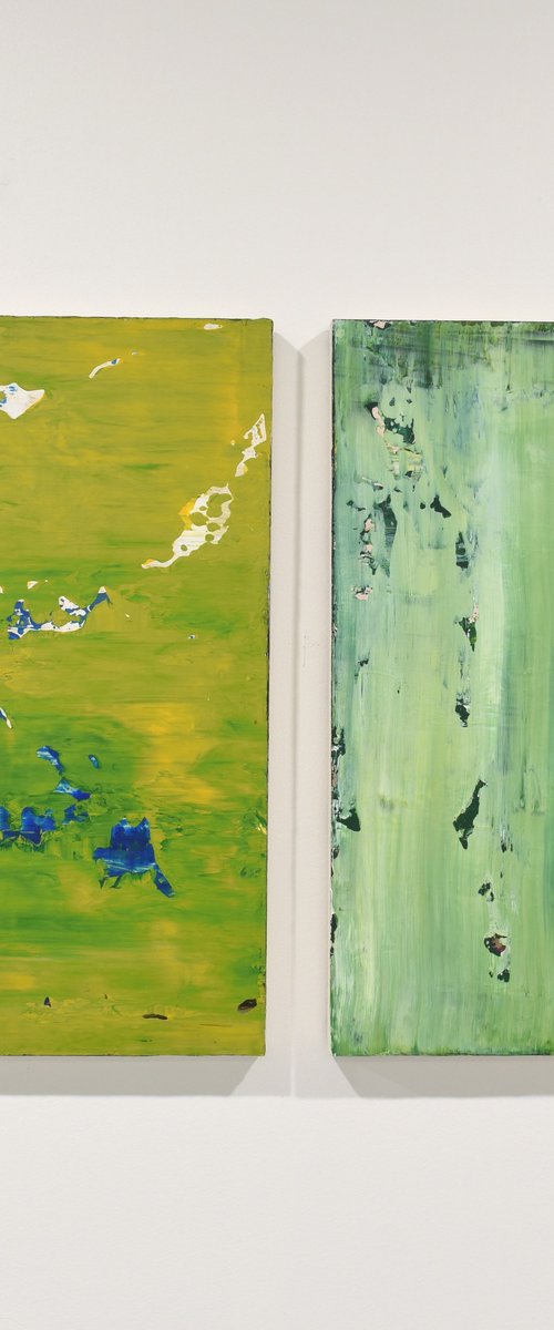 Yellow Leaning Green by MonoField Studio
