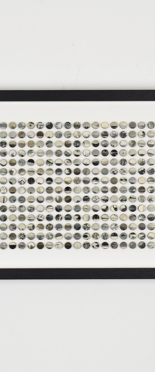 322 Monochrome Landscape Dots by Amelia Coward