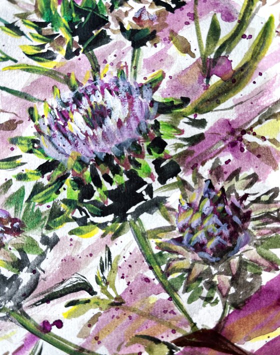 Every Day Start Anew - Artichoke Flower