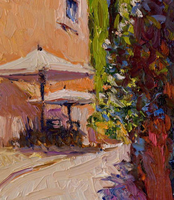 Street With Umbrellas, Italy