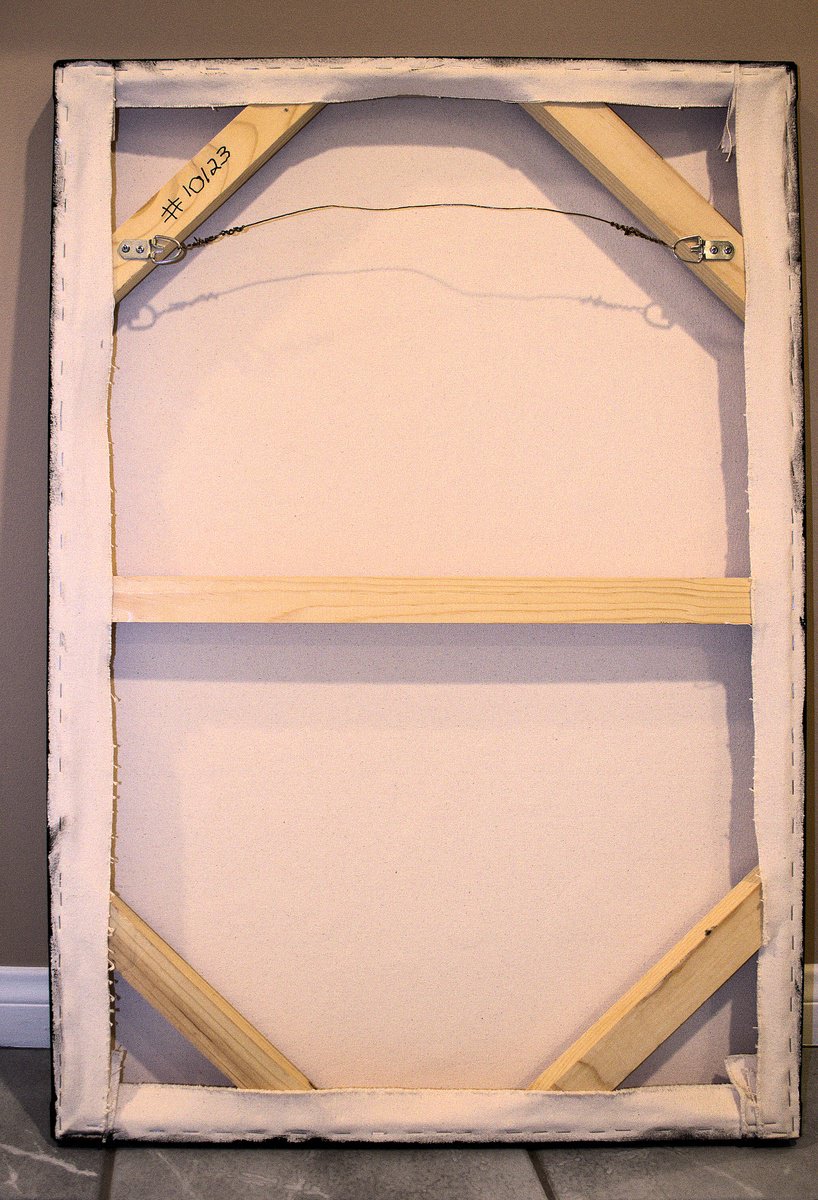 Organic Abstract Acrylic Painting By Nancy Eckels, 24 X 36", Rare Earth, Original Artwork