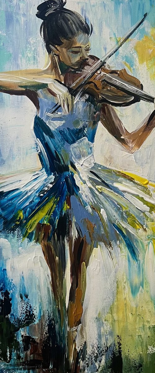 The Ballerina Violinist by Vahe Bagumyan