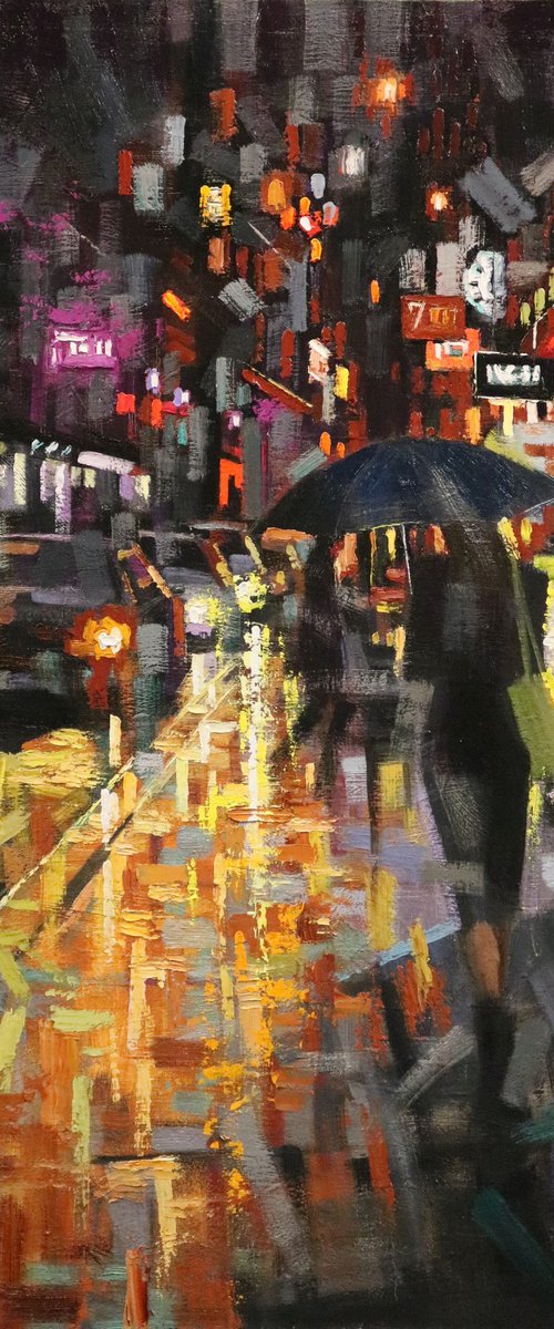 Streets of Soho at Night by Chin H Shin