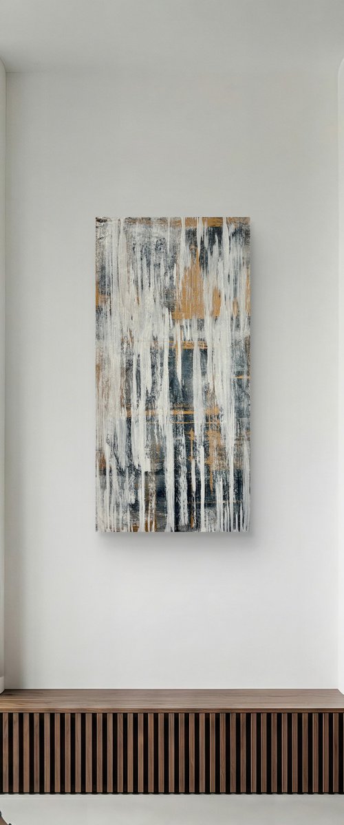 White Drift 50x100x2 cm by Exclusive Arts