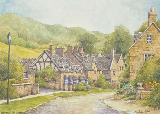 Broadway. The Cotswolds. Original Watercolour