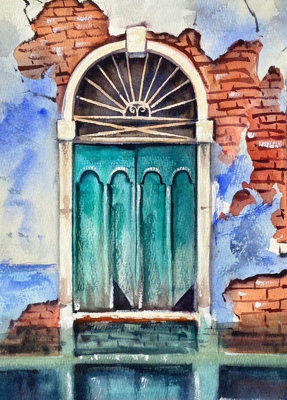 The Emerald Venetian Door