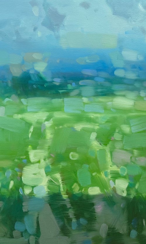 Summer Blink, Original oil painting, Handmade artwork, One of a kind by Vahe Yeremyan