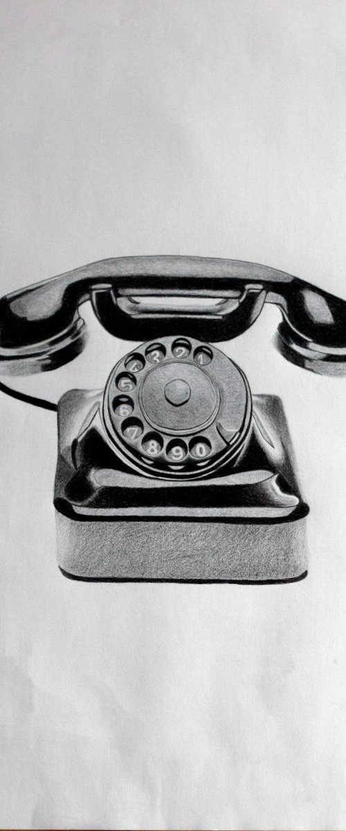 Vintage Telephone by Lauren Portella