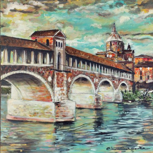Ponte Coperto di Pavia by Chiara Schiavetta