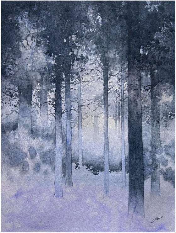 Ethereal Misty Forest