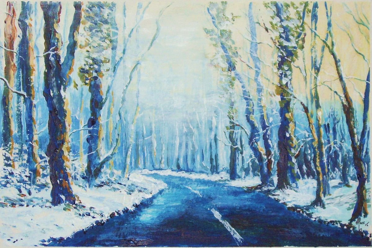 Middlewood Road - Mist and Snow by Max Aitken