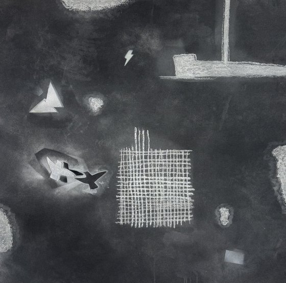 2 BLACK RESTLESS BIRDS B