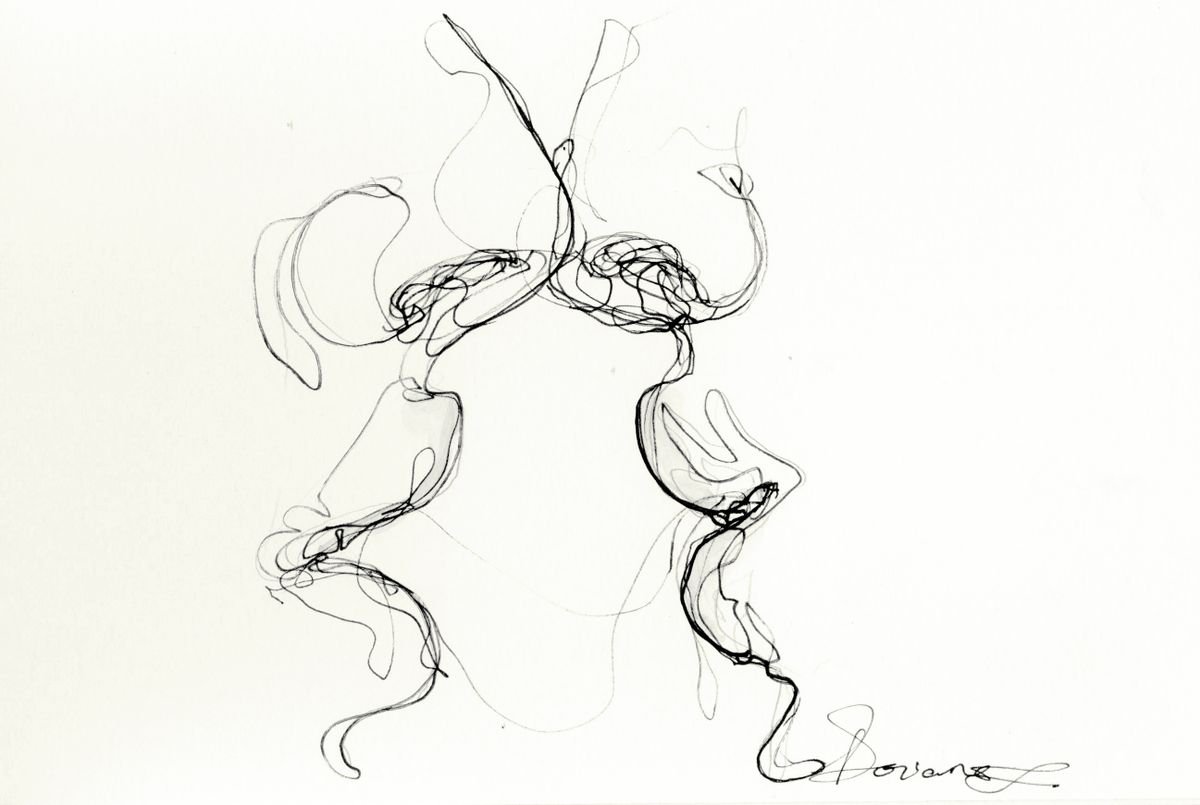 line kiss by Doriana Popa