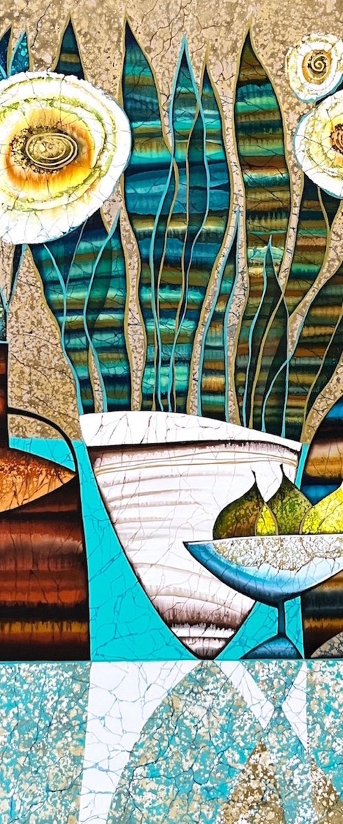 Still Life with Pears by Julia Ismambetova