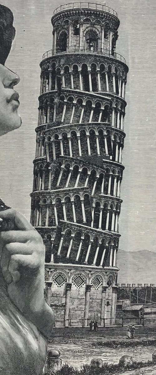 leaning tower of Pisa by Tudor Evans