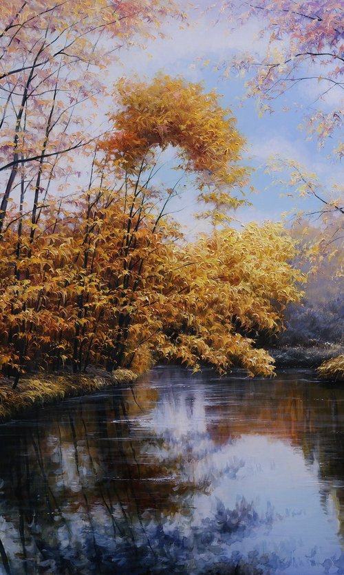 "Golden autumn" by Gennady Vylusk