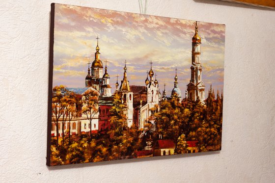 Autumn monastery , Old town , cityscape