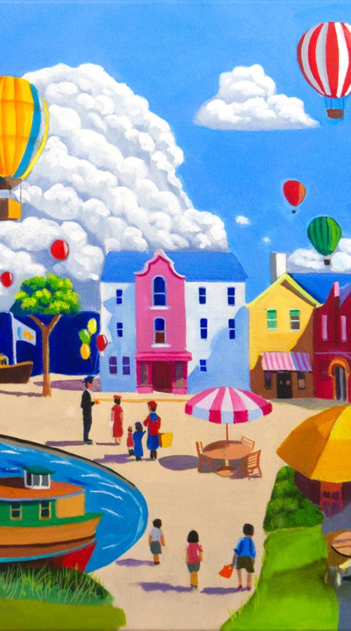 The Balloon seller by Gordon Bruce